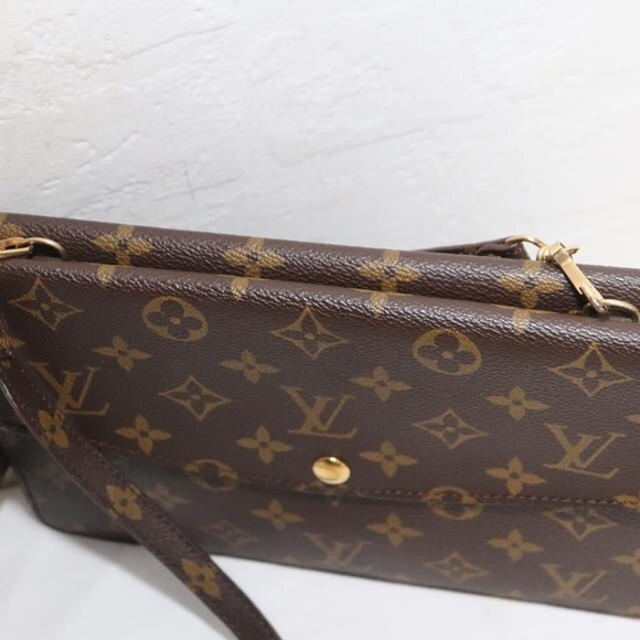 Louis Vuitton Authentic, Monogram Rabat double clutch. - Picture 9 of 10